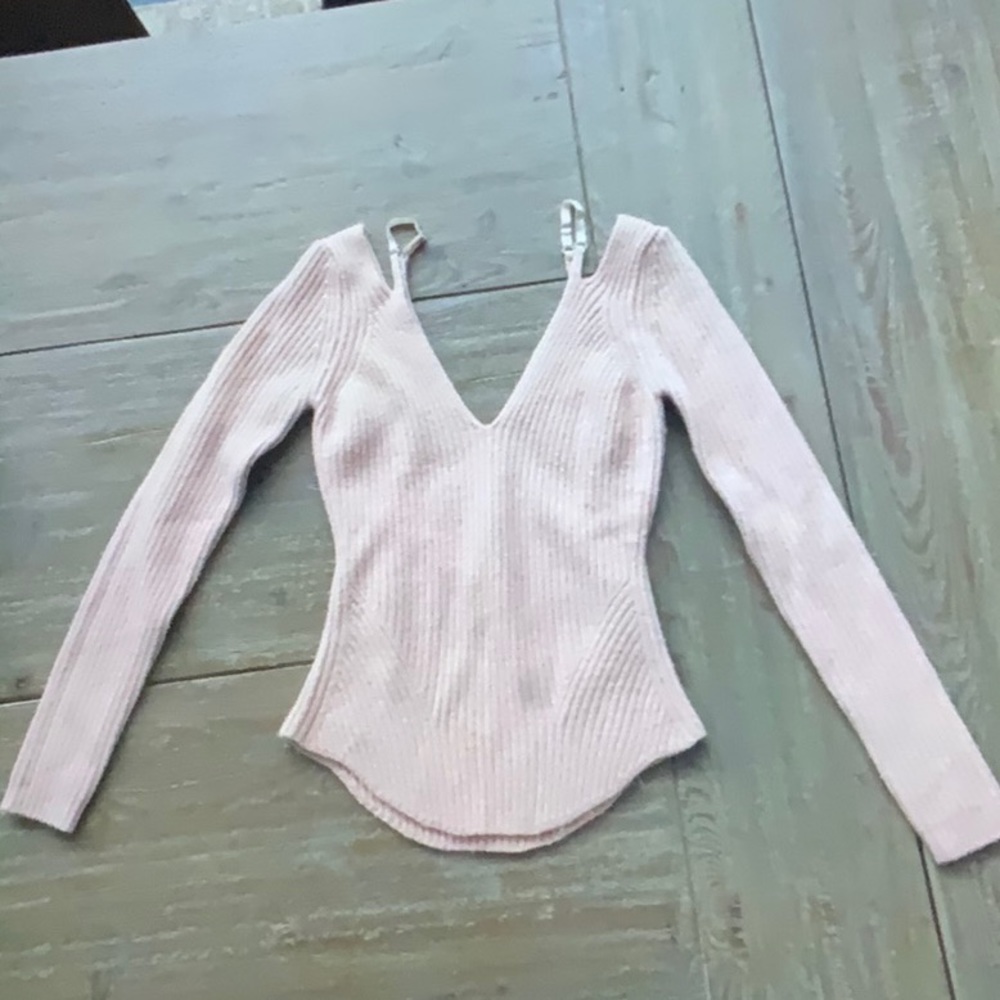 ISO! Huge ISO! Alexander Wang off the shoulder pink sweater